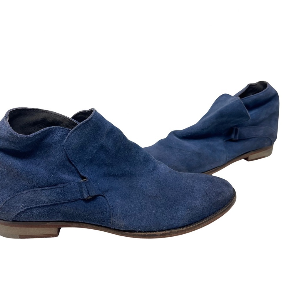 Free People Women's Blue Summit Ankle Suede Boot sz 39
